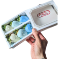 6pcs Ombre Blue Chocolate Strawberries Gift Box
